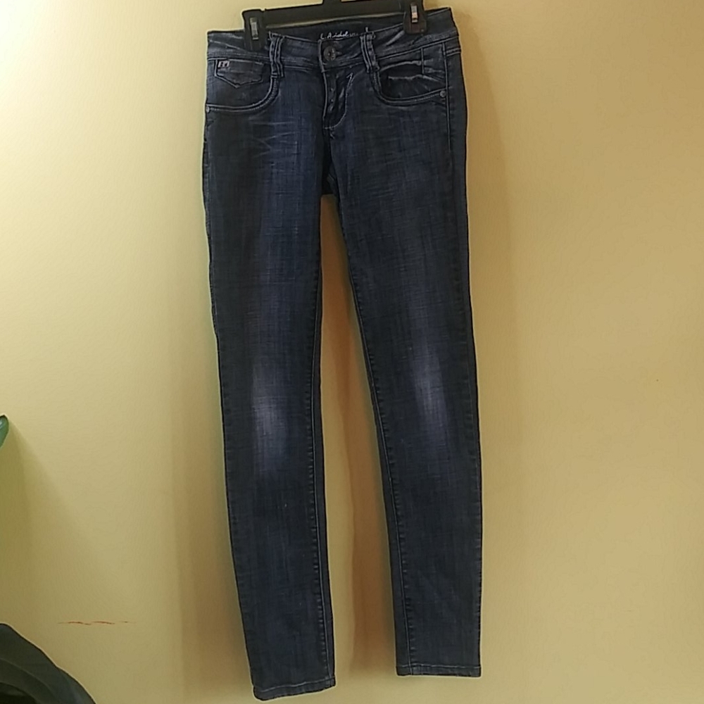 L.A. IDOL USA Junior Girls Blue Jeans Size 1
